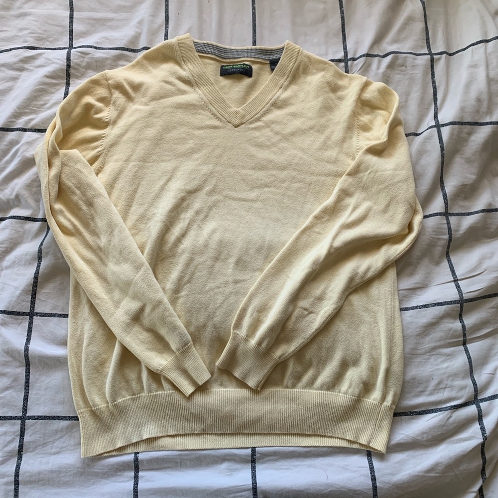 yellow sweater